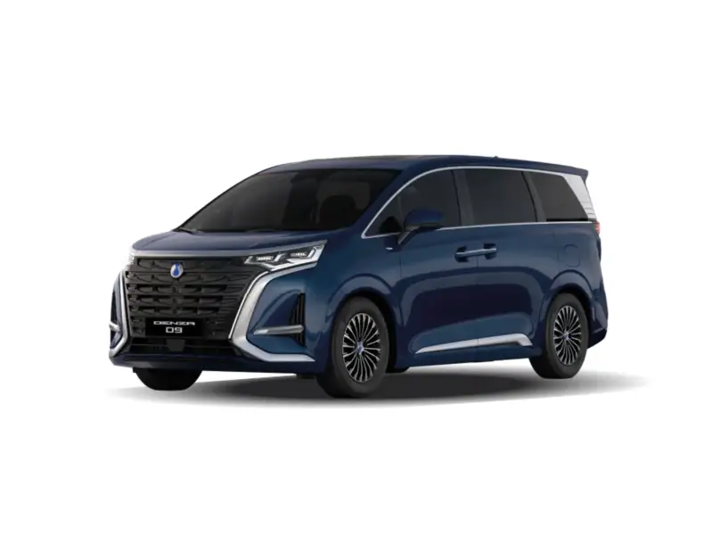 Nuova DENZA D9 vista esterna, monovolume premium dal design elegante e moderno disponibile presso Auto 3C.